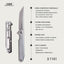 Cuchillo táctico plegable acero 14C28N con bloqueo