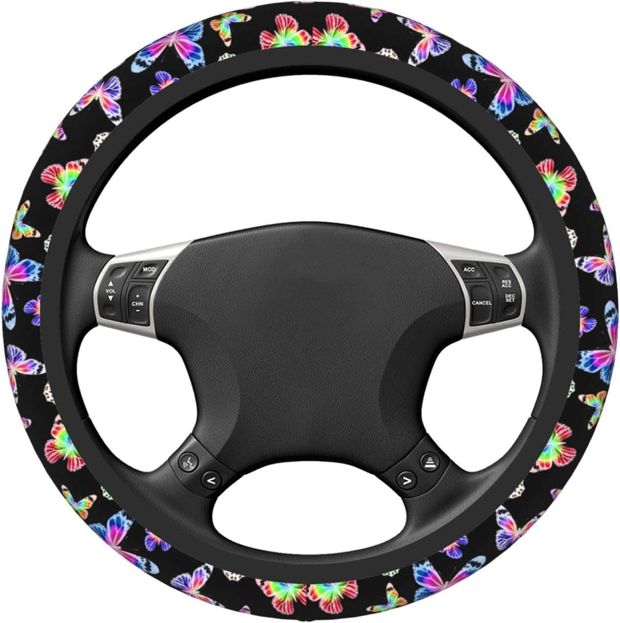 Funda volante mariposa brillante antiderrap de neopreno