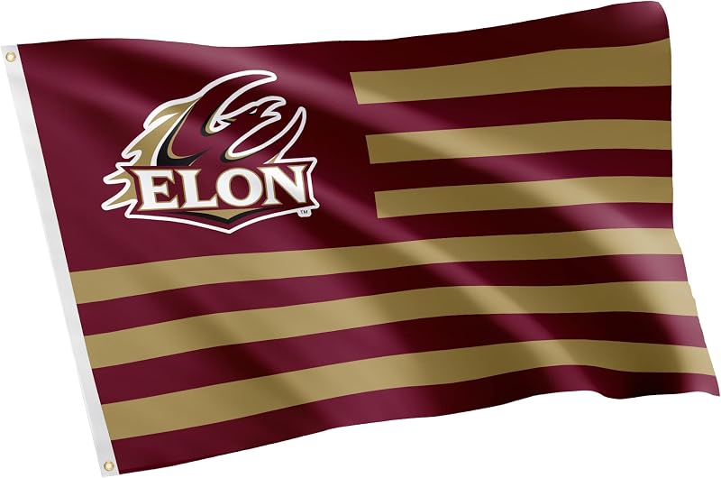 Bandera Elon University 3x5ft poliéster Fénix