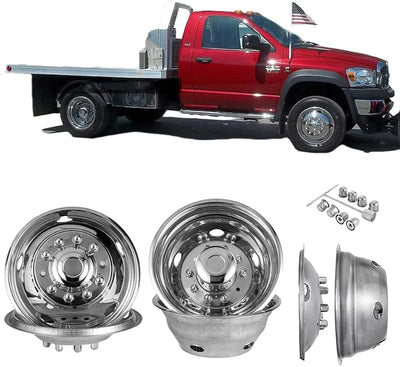 Simuladores ruedas dobles acero inox 19.5" set 4 Ram2025