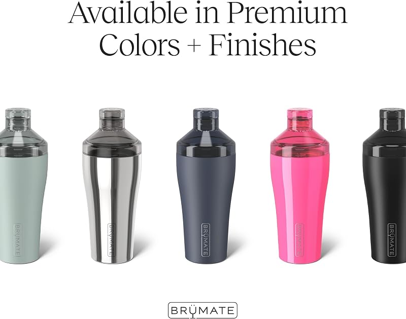Coctelera acero inox aislada 22oz sin fugas rosa neón