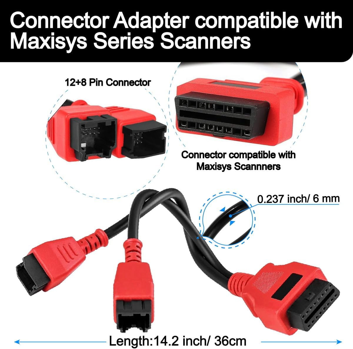 Adaptador cable DS808 Maxisys MS905 MS906 MS908