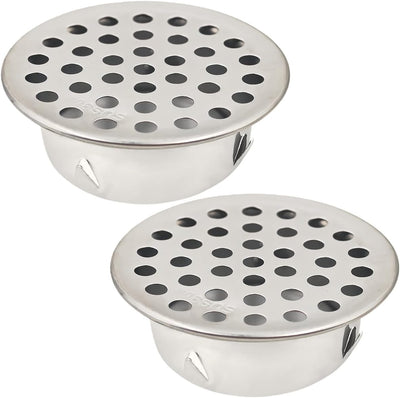2 Tapas PVC con malla acero inox 304 para tubo 2pulg