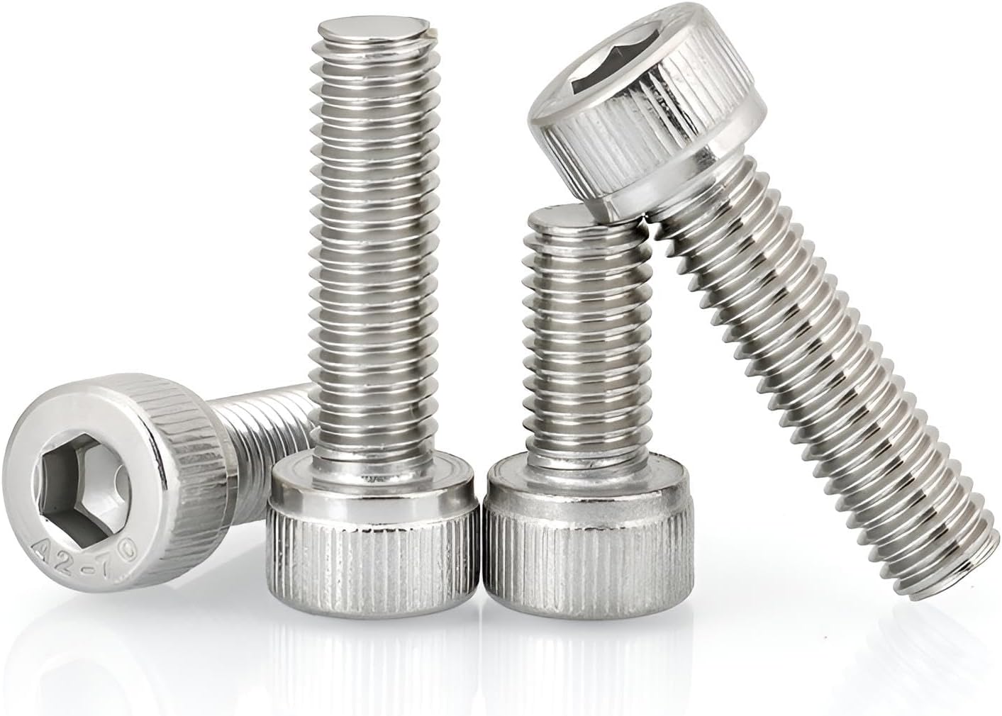 Tornillos M10 acero inox 18-8 hex drive 15 pzas