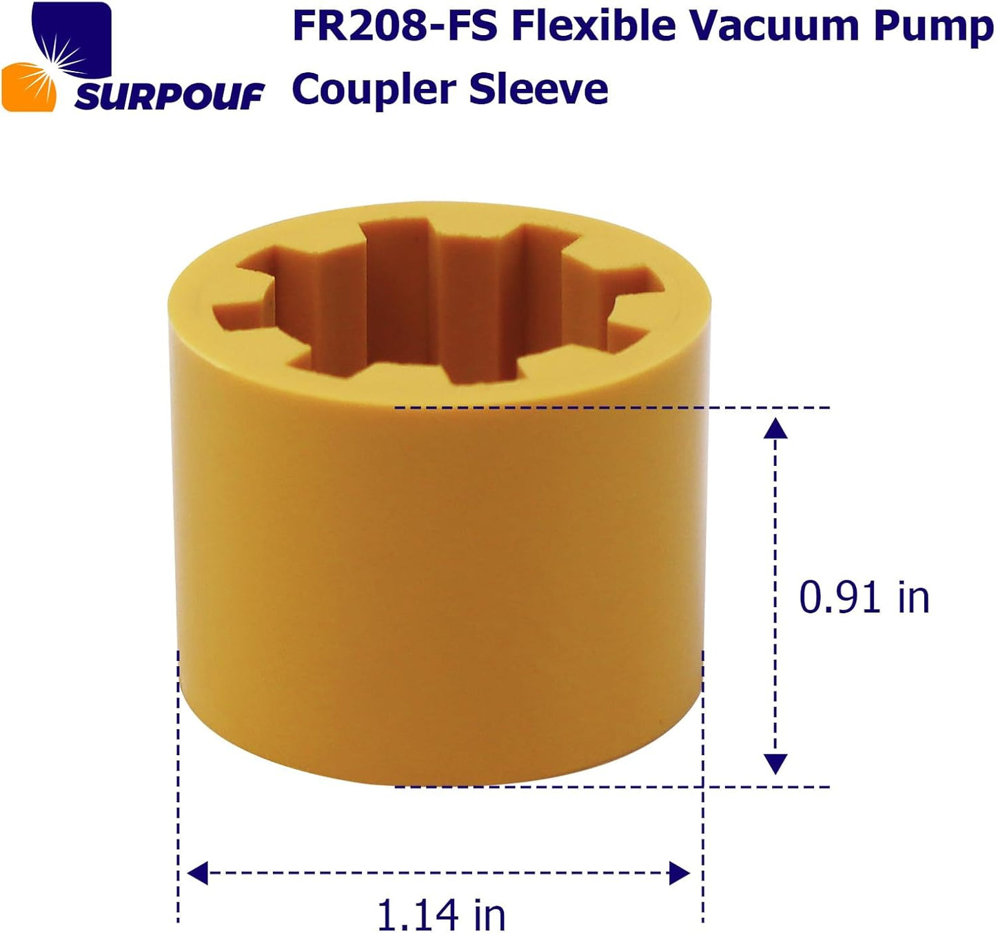Manga flexible acoplador bomba vacío FR208-FS
