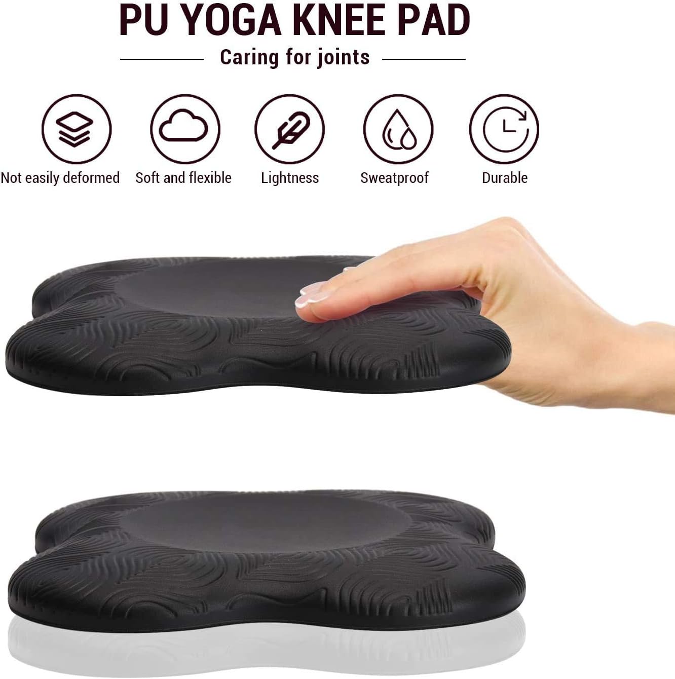 Almohadilla yoga extragruesa espuma para rodillas codos