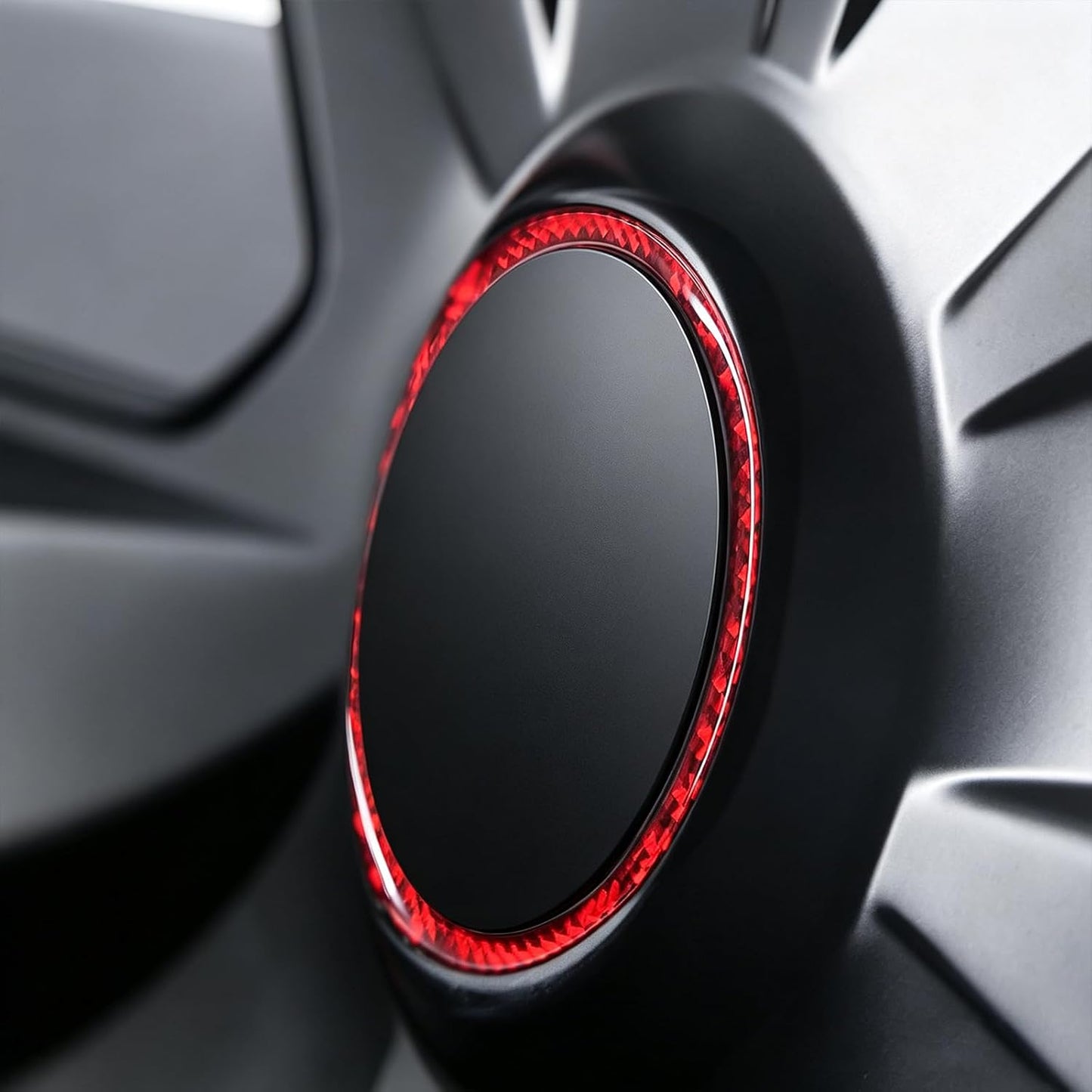 Adhesivo decorativo rueda Tesla Model 3 Y 2020-26 rojo