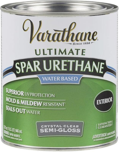 Barniz uretano transparente exterior 32oz a base de agua