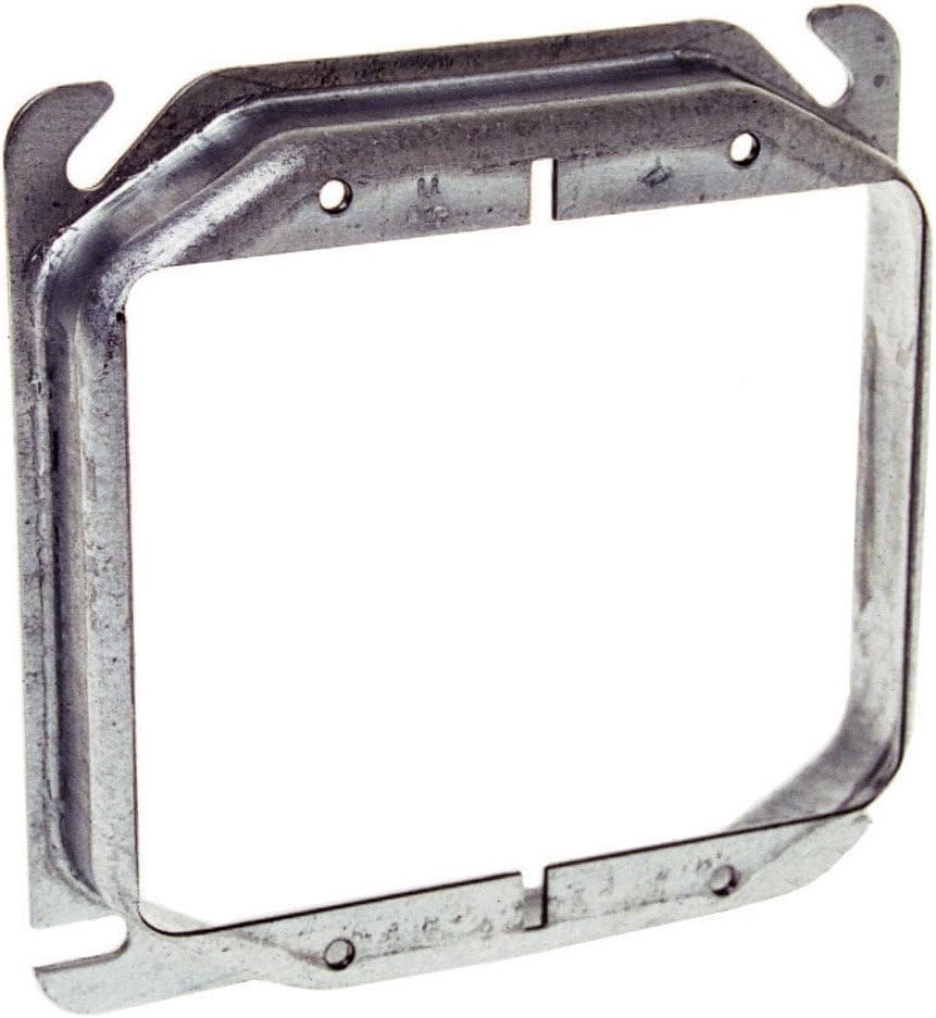 Anillo cuadrado elevado 5/8pulg para 2 dispositivos pack 50