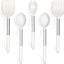 Set 5 Utensilios Silicona Mango Acero Inox Antiadherente