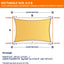 Toldo parasol 16x20ft bloqueo UV 98% color arena