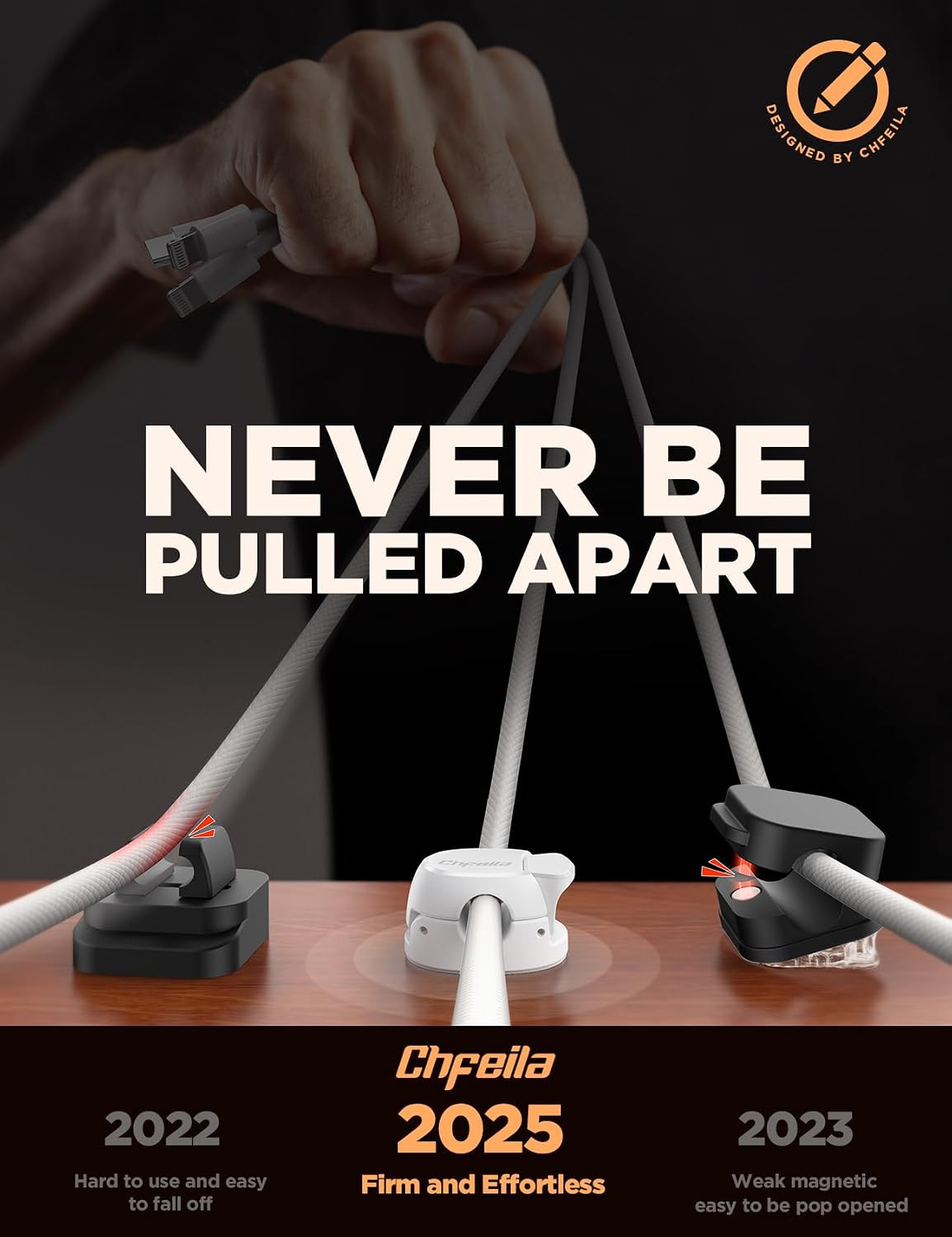 Pack 16 organizadores cables doble resorte adhesivo