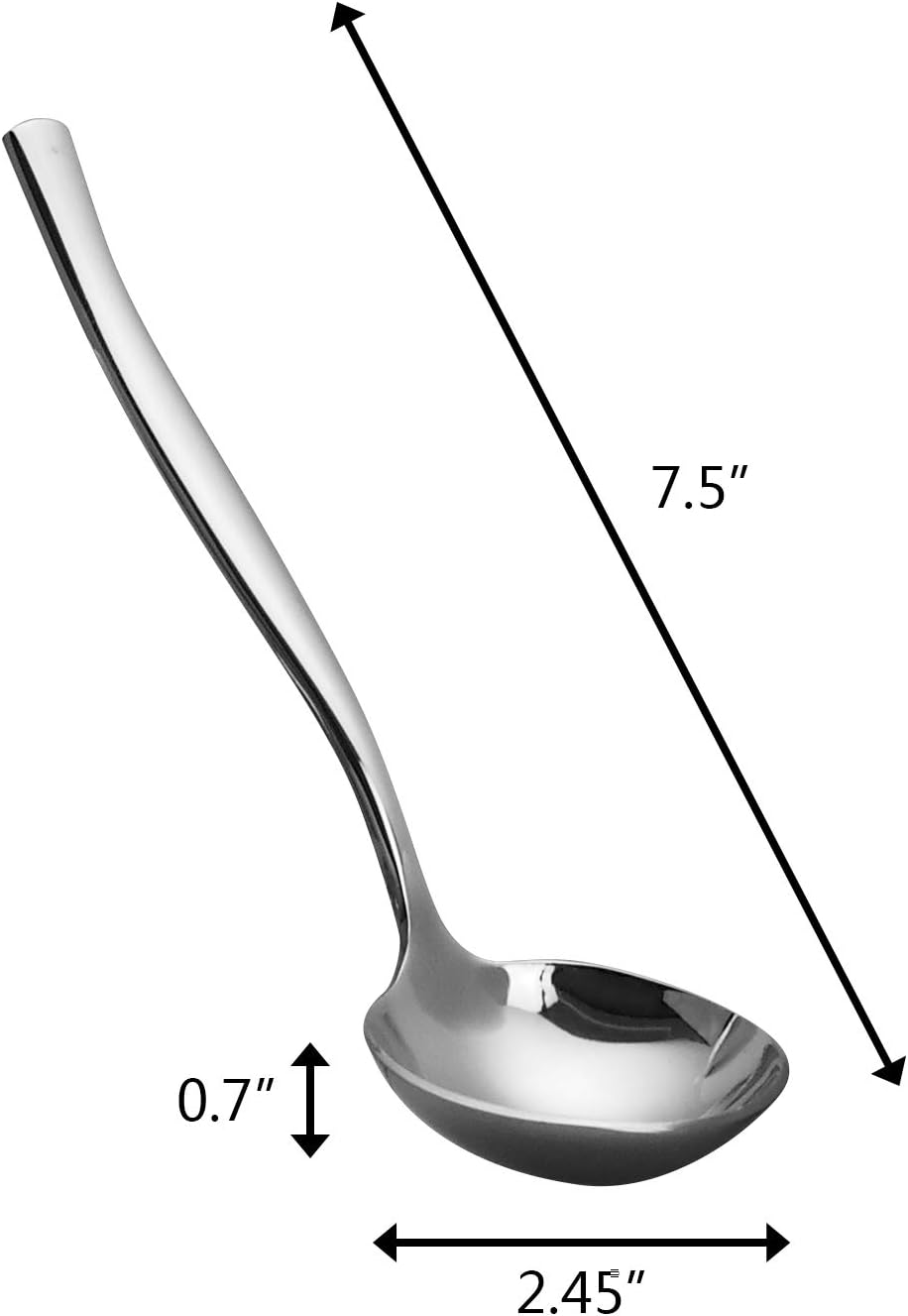 Set 4 Cucharones Salsa Acero Inox