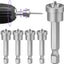 Set 5 Brocas Magnéticas Yeso PH2 Hexagonales Carpintería