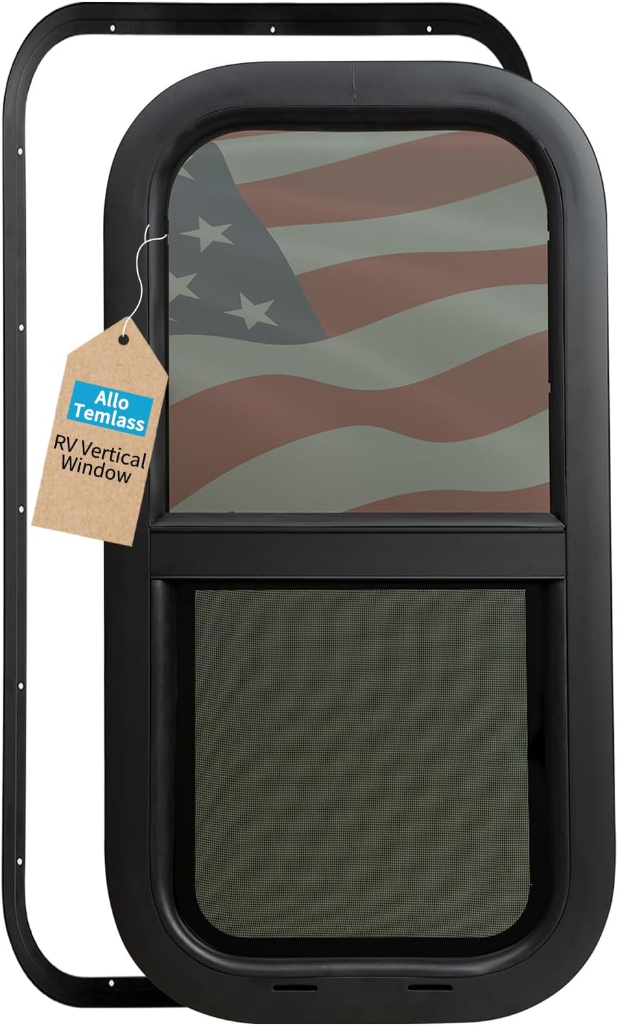 Ventana corrediza tintada RV 12x24pulg certificada DOT