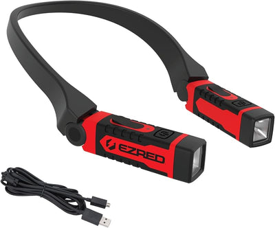 Luz de cuello recargable para mecánicos camping bricolaje