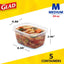 5 Recipientes Almacenamiento Alimentos 24oz