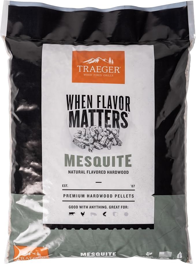 Briquetas de mezquite Traeger 20lb para parrilla ahumar
