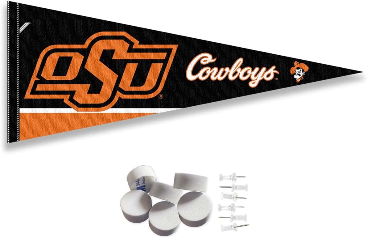 Banderín Oklahoma State Cowboys con almohadillas pared