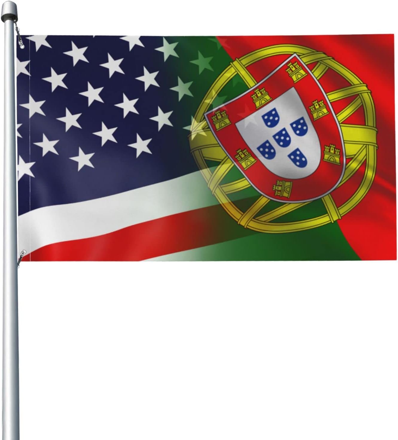 Bandera Portugal EE.UU. 3x5ft colores vivos resistente UV