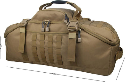 Bolsa viaje lona impermeable 30L 45L 85L Coyote