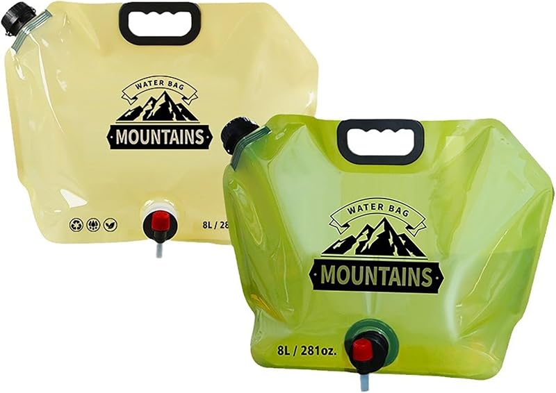 Bolsa agua exterior con grifo 8L polietileno grueso plegable