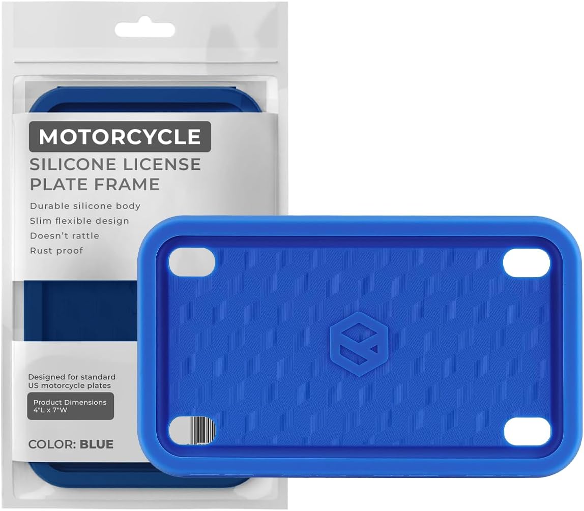 Marco matrícula silicona motocicleta a prueba de óxido