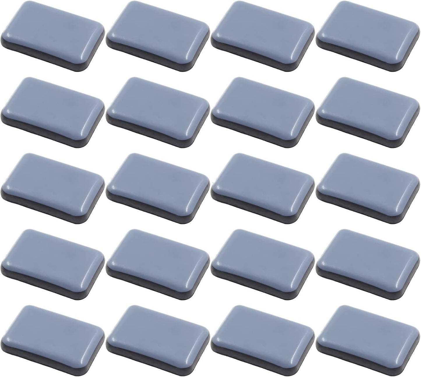 20 Deslizadores Adhesivos 1-3/8x1pulg para Muebles