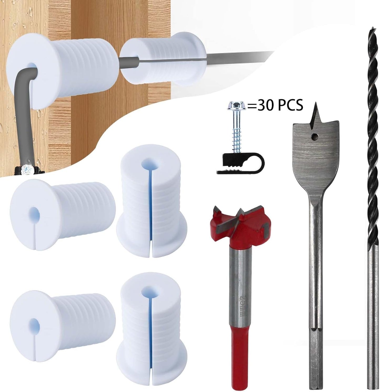 Kit Starlink cable 6 ojales brocas 1pulg 5/16pulg