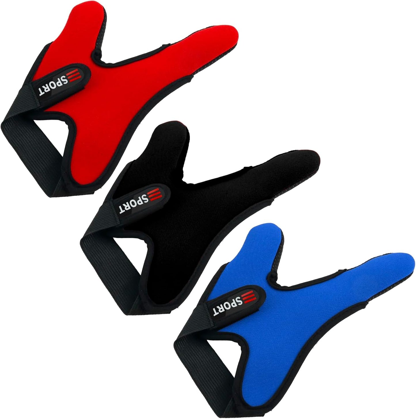 Guantes pescador antiderrap 3 pzas elásticos unisex