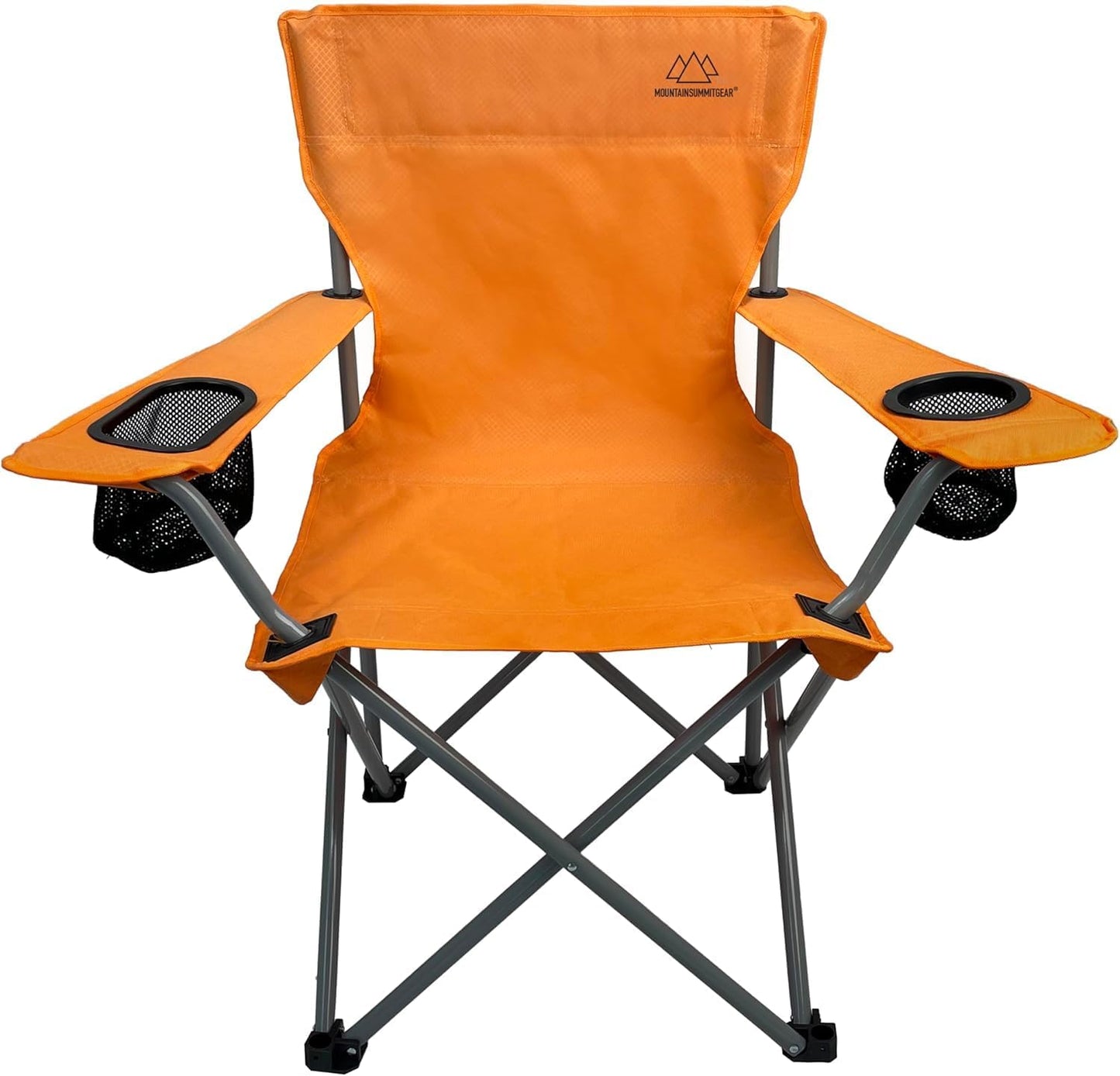 Silla plegable camping adultos con bolsa transporte naranja