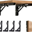 Soportes plegables para estantes 16" metal resistente pared