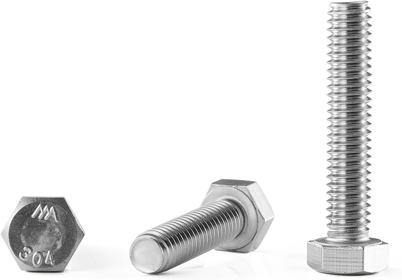 Tornillo hex 5/16pulg 18x2 acero inox 304 20pzas
