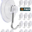 15 Ganchos Ventosa PVC Transparente para Vidrio