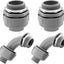 4 Conectores PVC 1pulg 90-180grados para hogar