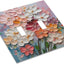 Cubiertas interruptor decorativas con flores pastel