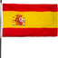 Bandera España 3x5ft poliéster ojales latón
