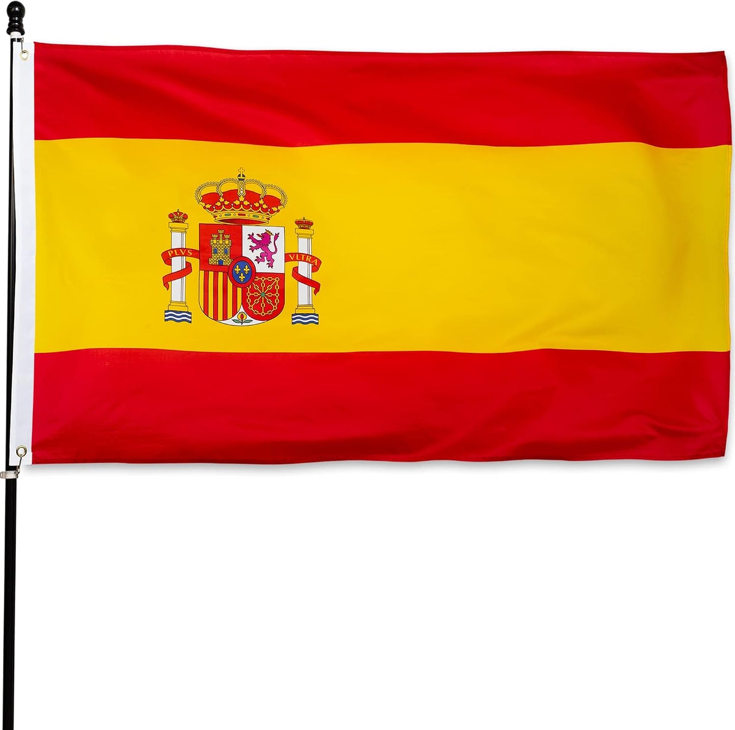 Bandera España 3x5ft poliéster ojales latón