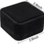 Caja terciopelo para collar joyería 2.8x2.8x1.6" Negro
