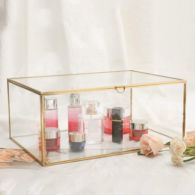 Caja vidrio vintage para joyas anillos pulseras X-Extra Grande