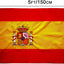 Bandera España 3x5ft bordada doble costura resistente