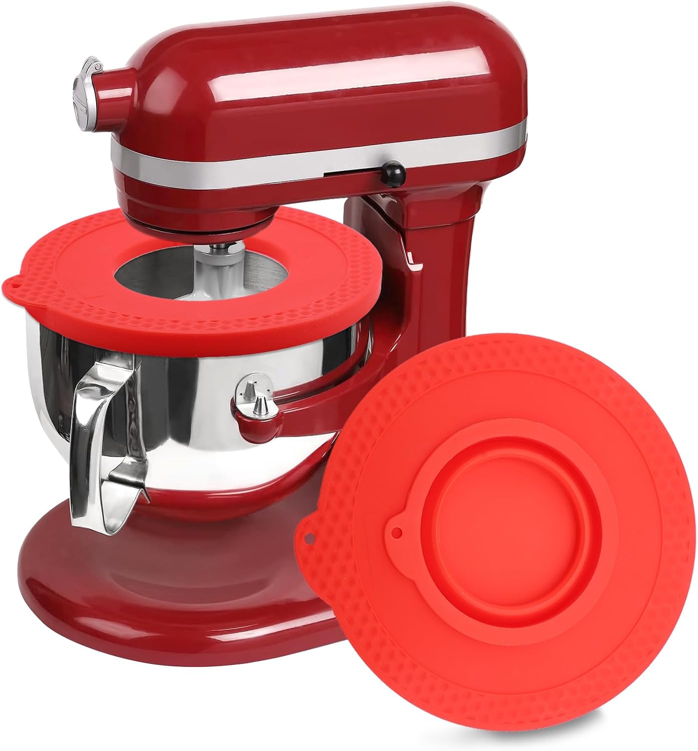 Cubierta silicona para tazón KitchenAid 6-7qt roja