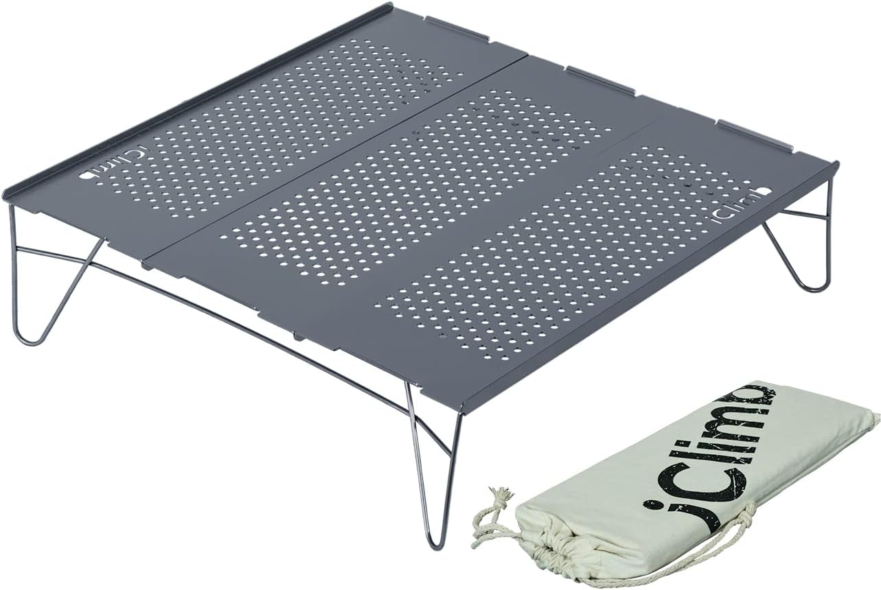 Mesa plegable ultraligera mochilero camping playa