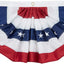 2 Banderas Plisadas EE.UU. 3x6ft Bordadas Estrellas Rayas Latón