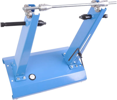 Equilibrio rueda motocicleta y soporte truing