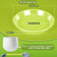 Plato transparente para plantas 4-22pulg set 5 bandejas