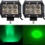 Barra luz LED verde 18W 4" impermeable 12-24V 2uds