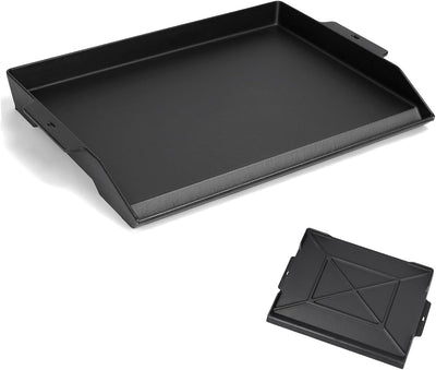 Plancha hierro fundido parrilla gas 23x16pulg antiadherente