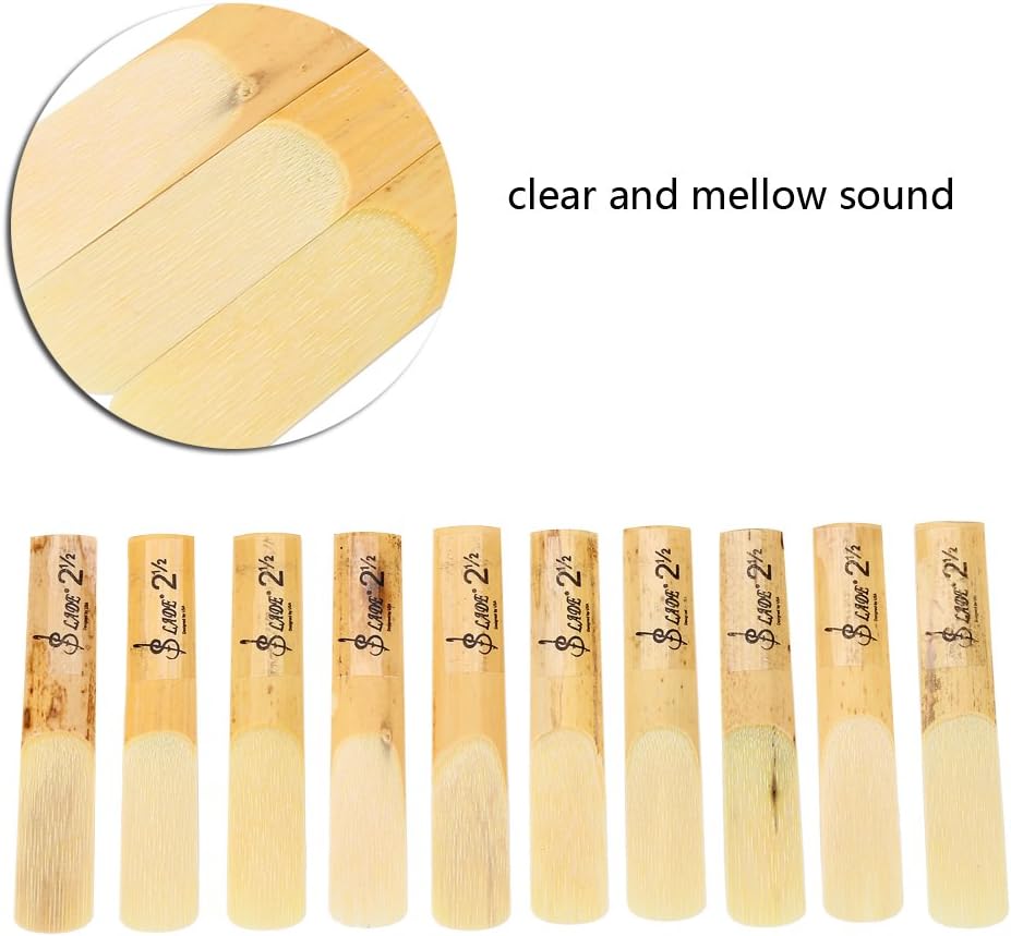 Cañas clarinete 2.5 Bflat 10 pzas plástico madera moderno