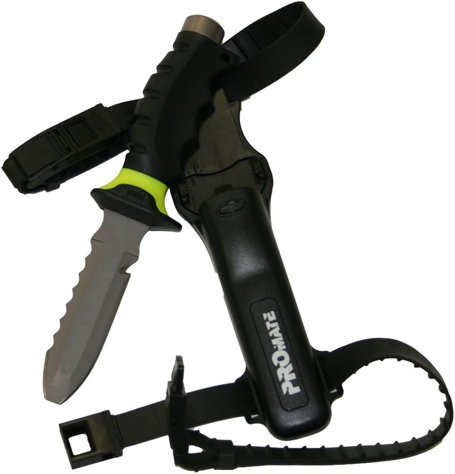 Cuchillo buceo titanio punta roma 4 1/2